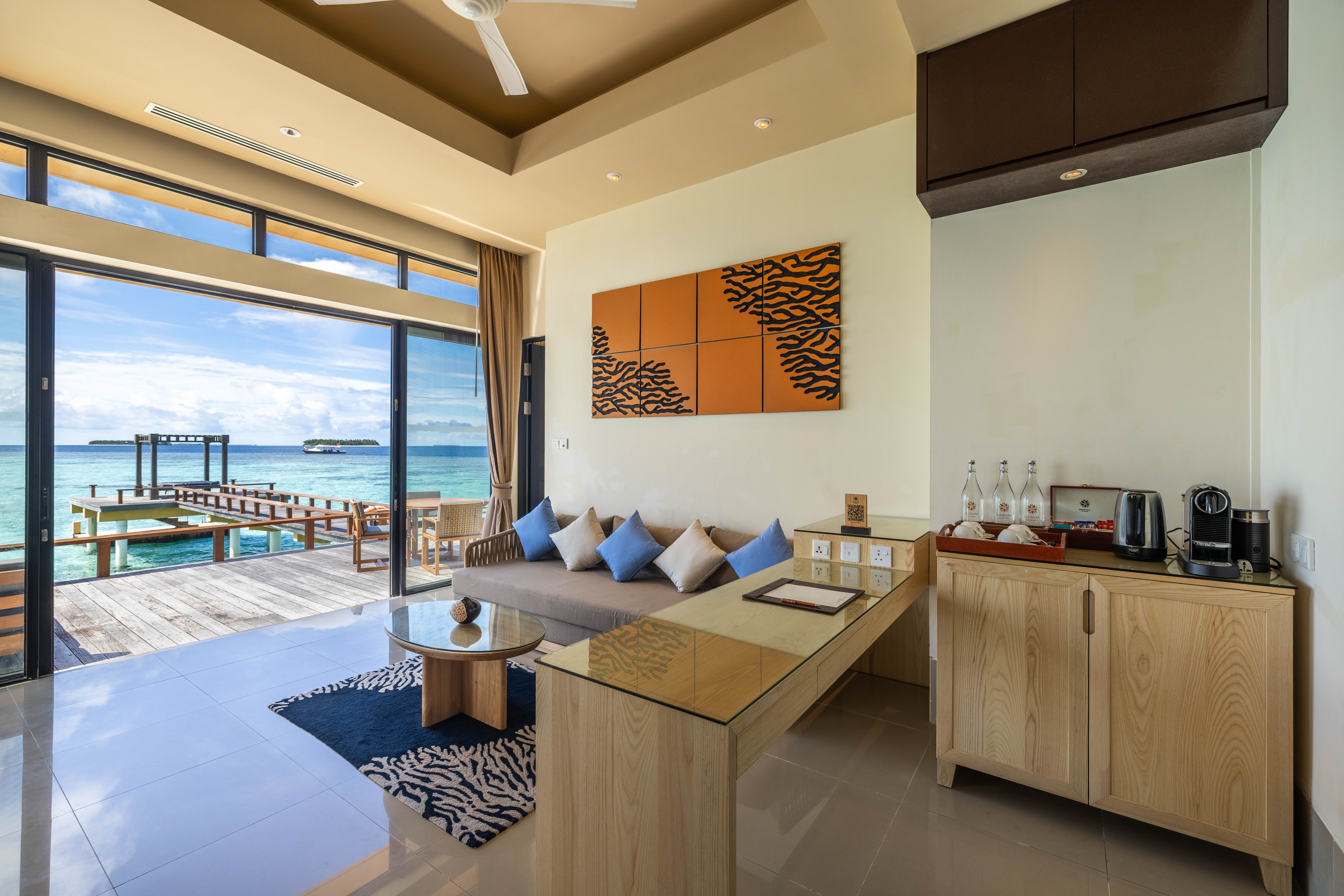 Velavaru_Deluxe InOcean Two Bedroom Pool Villa_Interior_Living Area